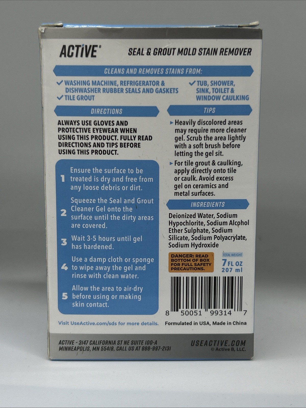 Active Seal & Grout Mold Stain Remover, 7 fl oz