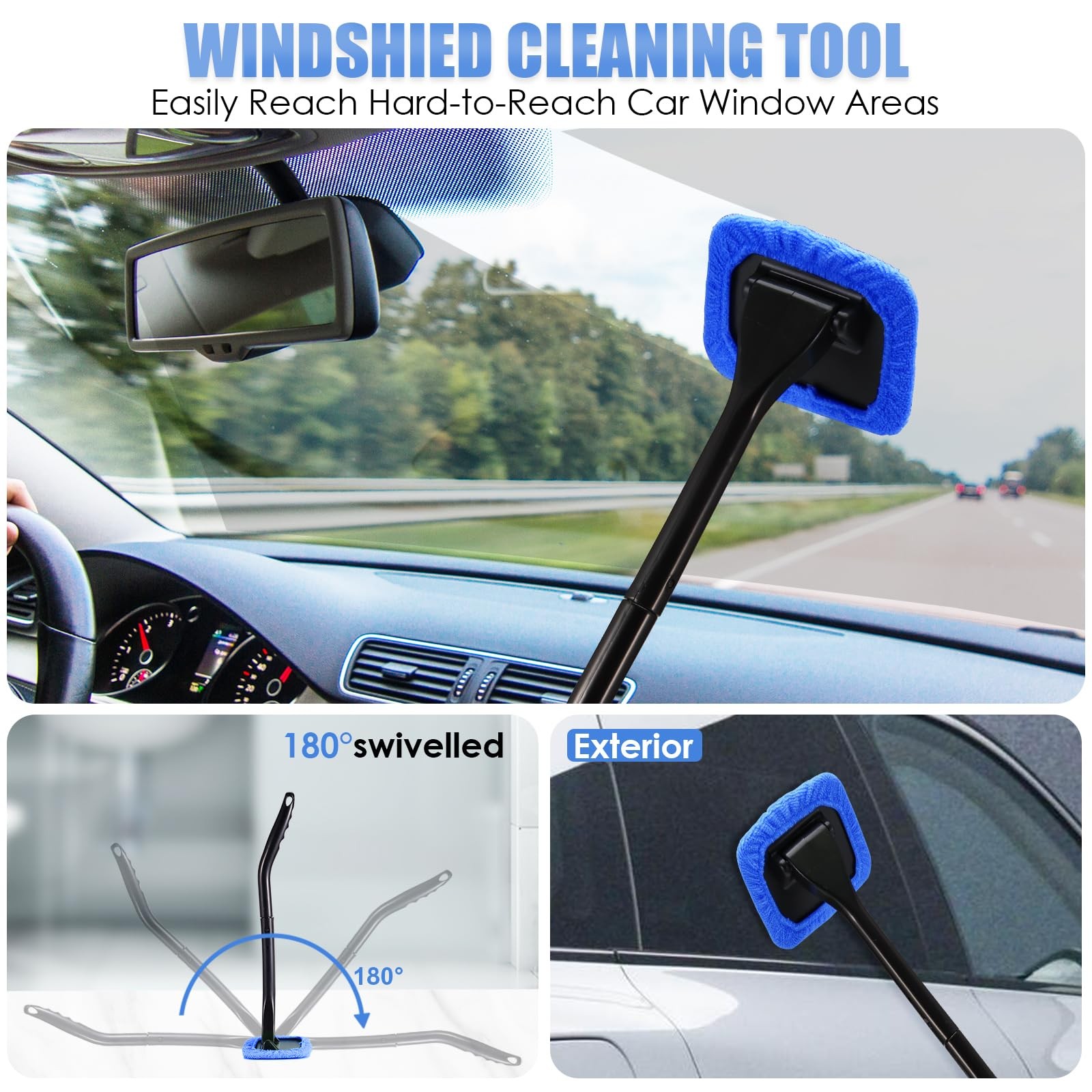 Car Cleaning Kit, Car Interior Detailing Kit with High Power Handheld Vacuum,…