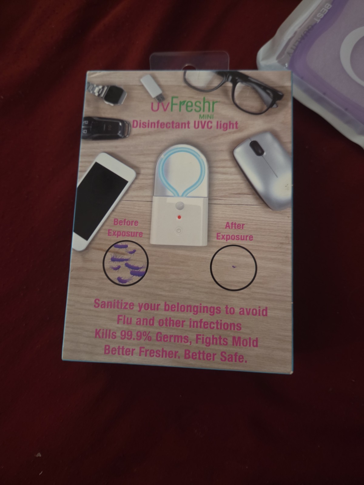 Uvfreshr Disinfectant Uvc Light Sanitizer Kills Germs
