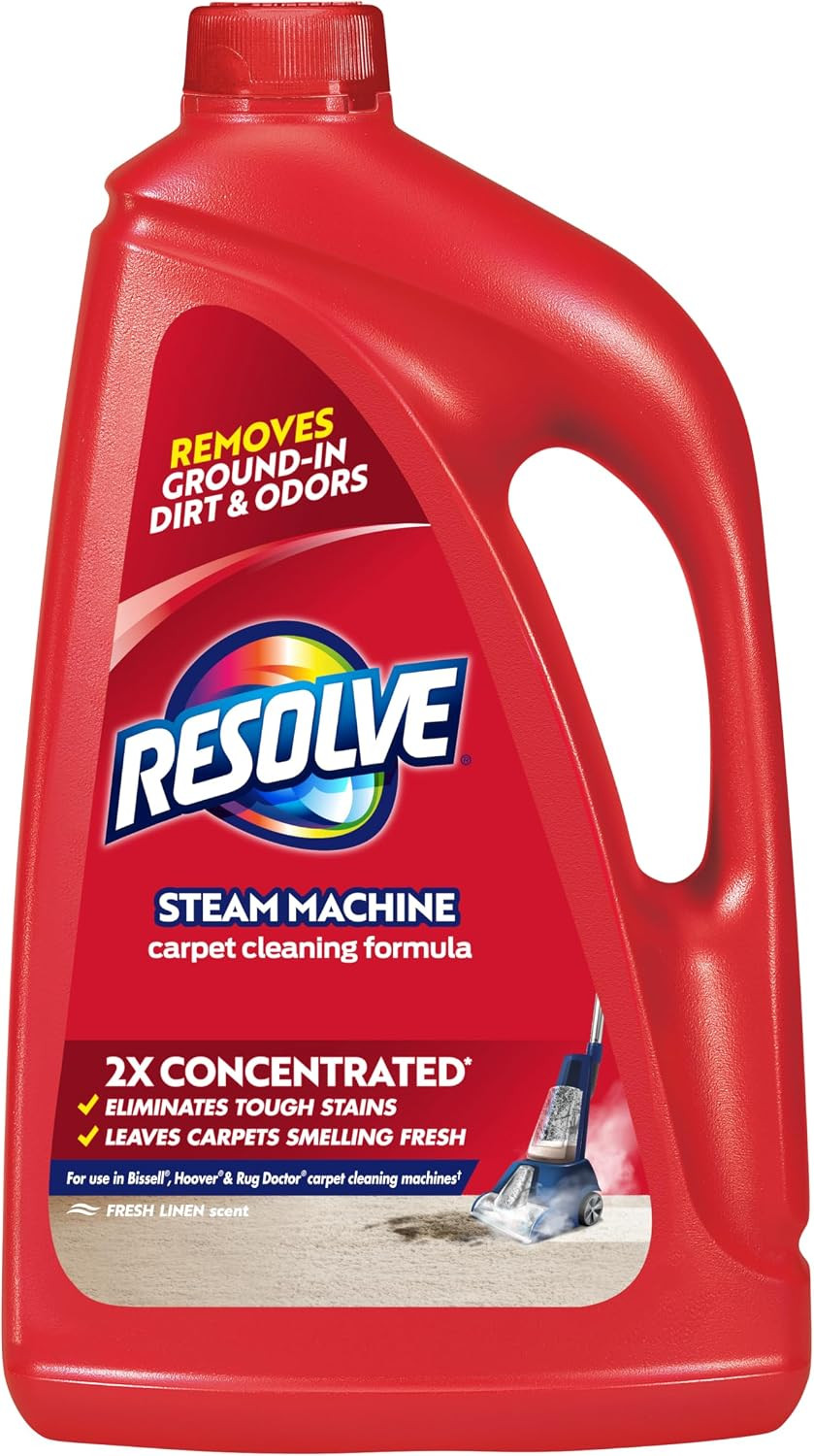 Resolve Steam Carpet Cleaner Solution Shampoo, 3.75 Lb Bottle, 2X Concentrate, S