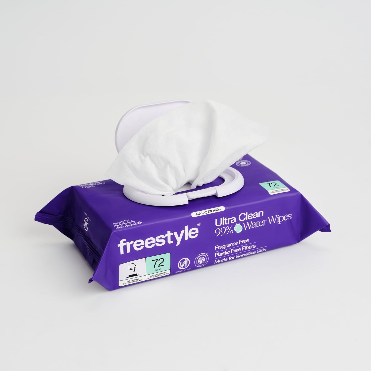 Freestyle Soft Jumbo Baby Wipes, Hypoallergenic and Unscented, Water-Based Wet
