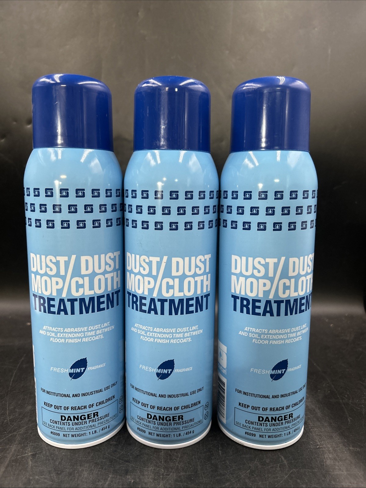 Dust Mop/Dust Cloth Treatment 1LB. Aerosol Can Dust Cleaner White Fresh Mint