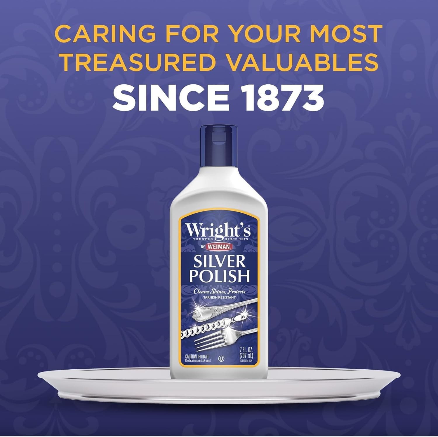 Wright’s Silver Cleaner and Polish – 7 Ounce – Ammonia Free – Use on Silver, …