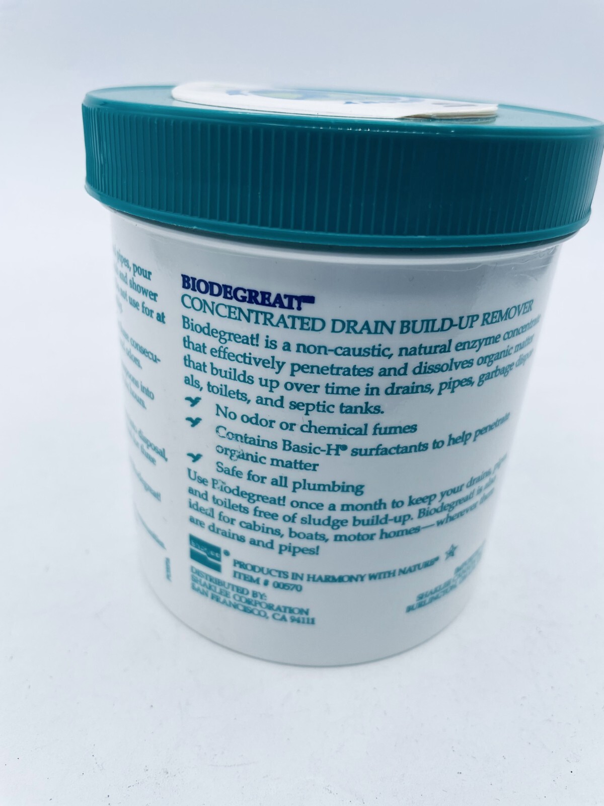 Shaklee Biodegreat Concentrated Drain Build-Up Remover for Tub & Shower (7.4 oz)