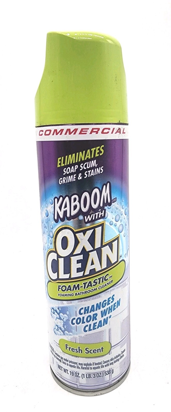 Kaboom OxiClean Foam-Tastic Bathroom Cleaner Fresh Scent 19oz 3 Pack