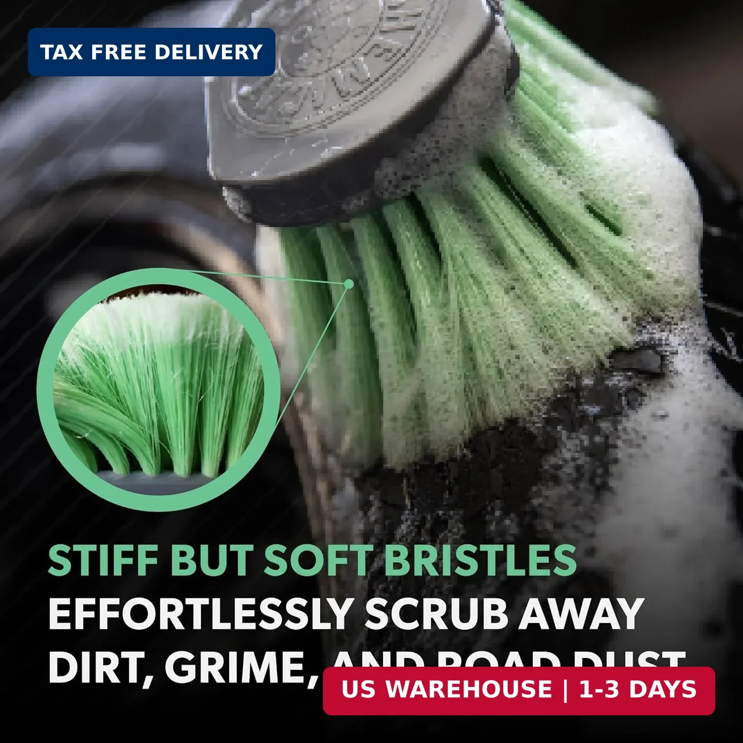 Chemical Guys Wheelie All Exterior Surface and Wheel Brush, Wheel Cleaner Brush