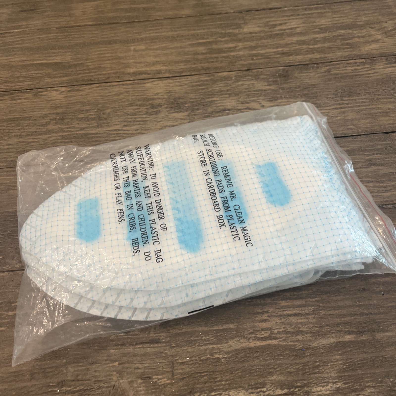 7 NEW Mr. Clean Magic Reach Scrubbing Pads NO BOX Discontinued 2000s