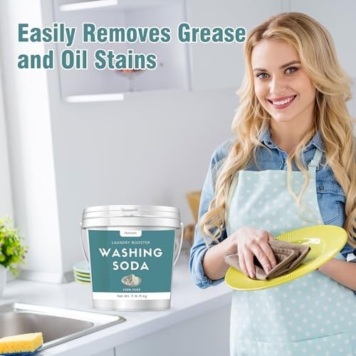 11 lb Pure Sodium Carbonate Washing Soda – Laundry & Household Cleaner, Ideal fo