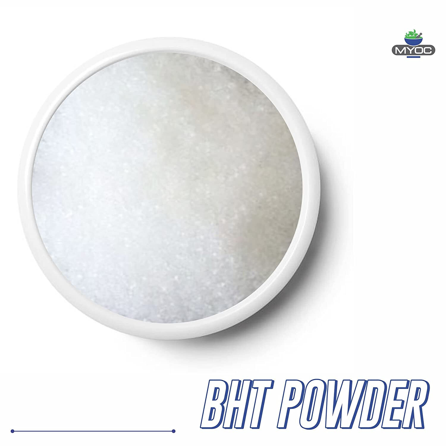MYOC BHT (Butylated Hydroxytoluene) Powder, for Cosmetic Grade – 113g/3.98 Oz.
