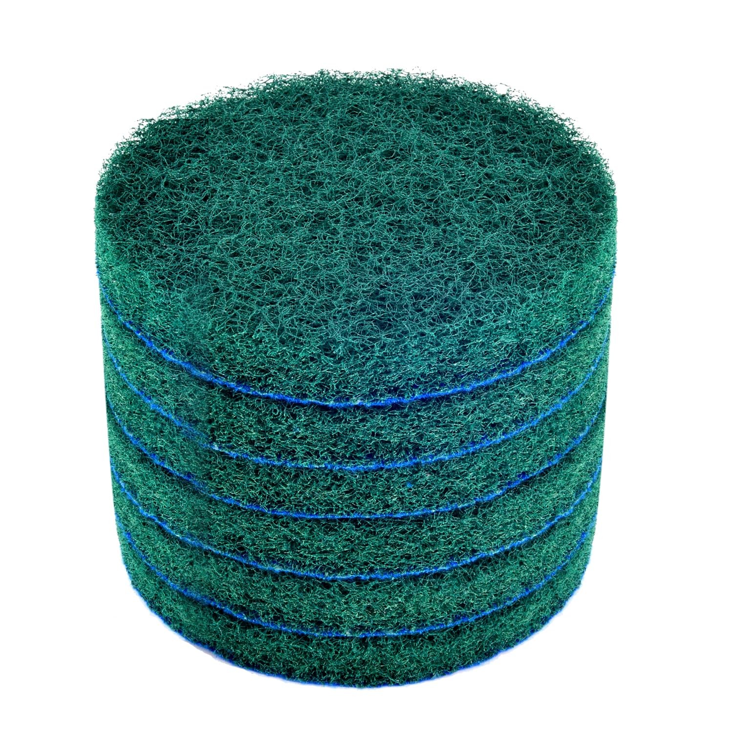 6 Pack Replacement Scrub Pads Super Abrasive Green 5 Inch Cleaning Tool