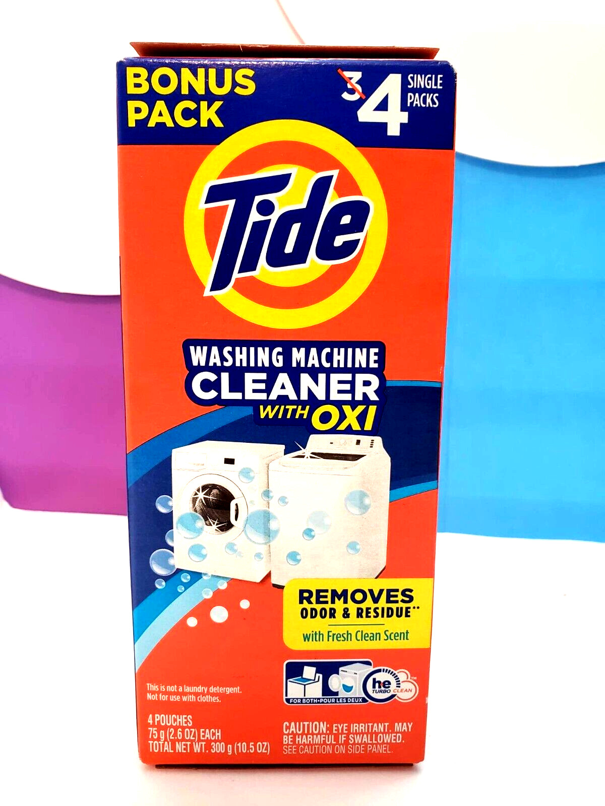 Tide Washing Machine Cleaner 4 single Packs