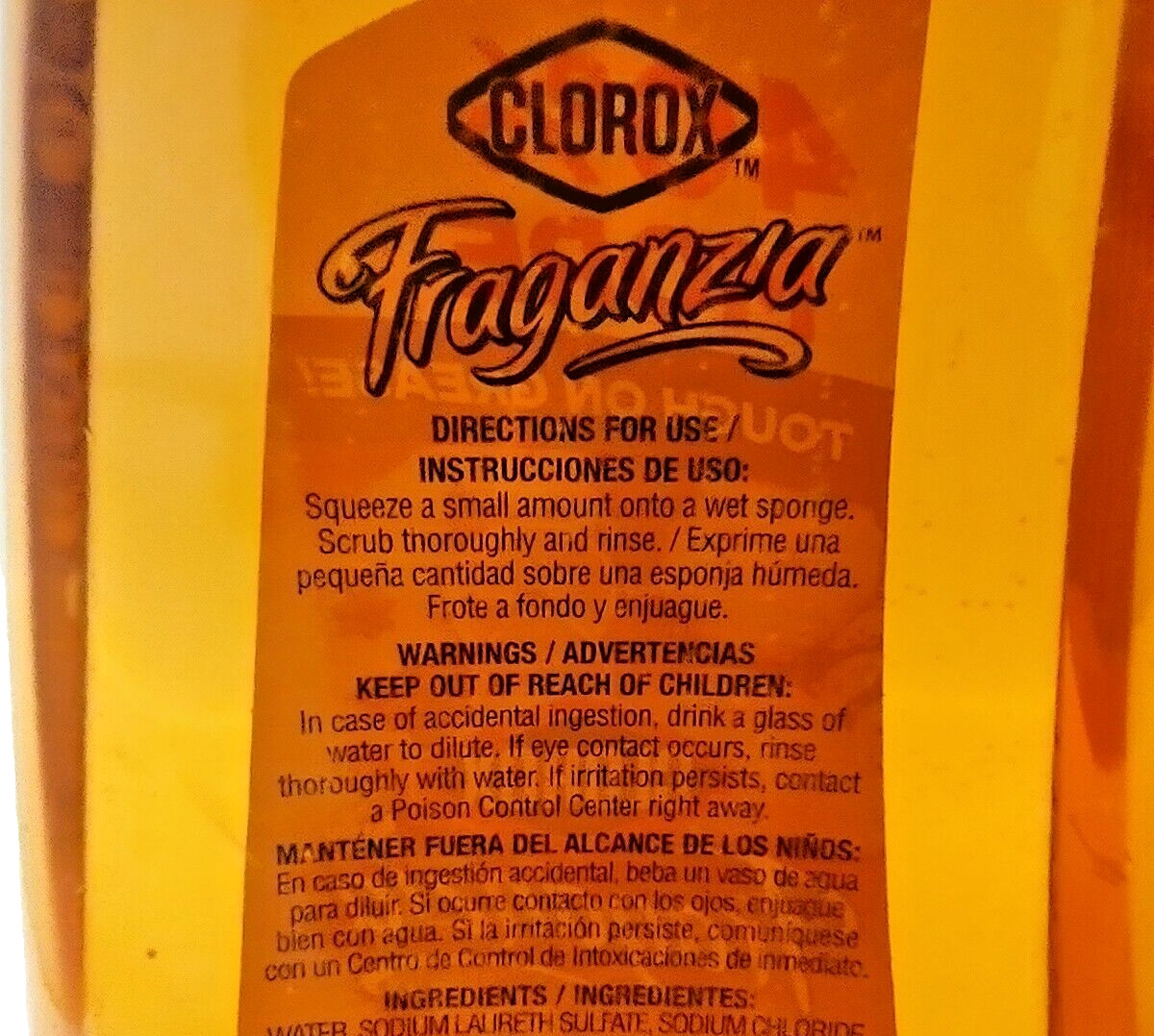 ( 4 Bottles )Clorox Fraganzia PUMPKIN SPICE Dish Soap Bleach Free 14 oz Each