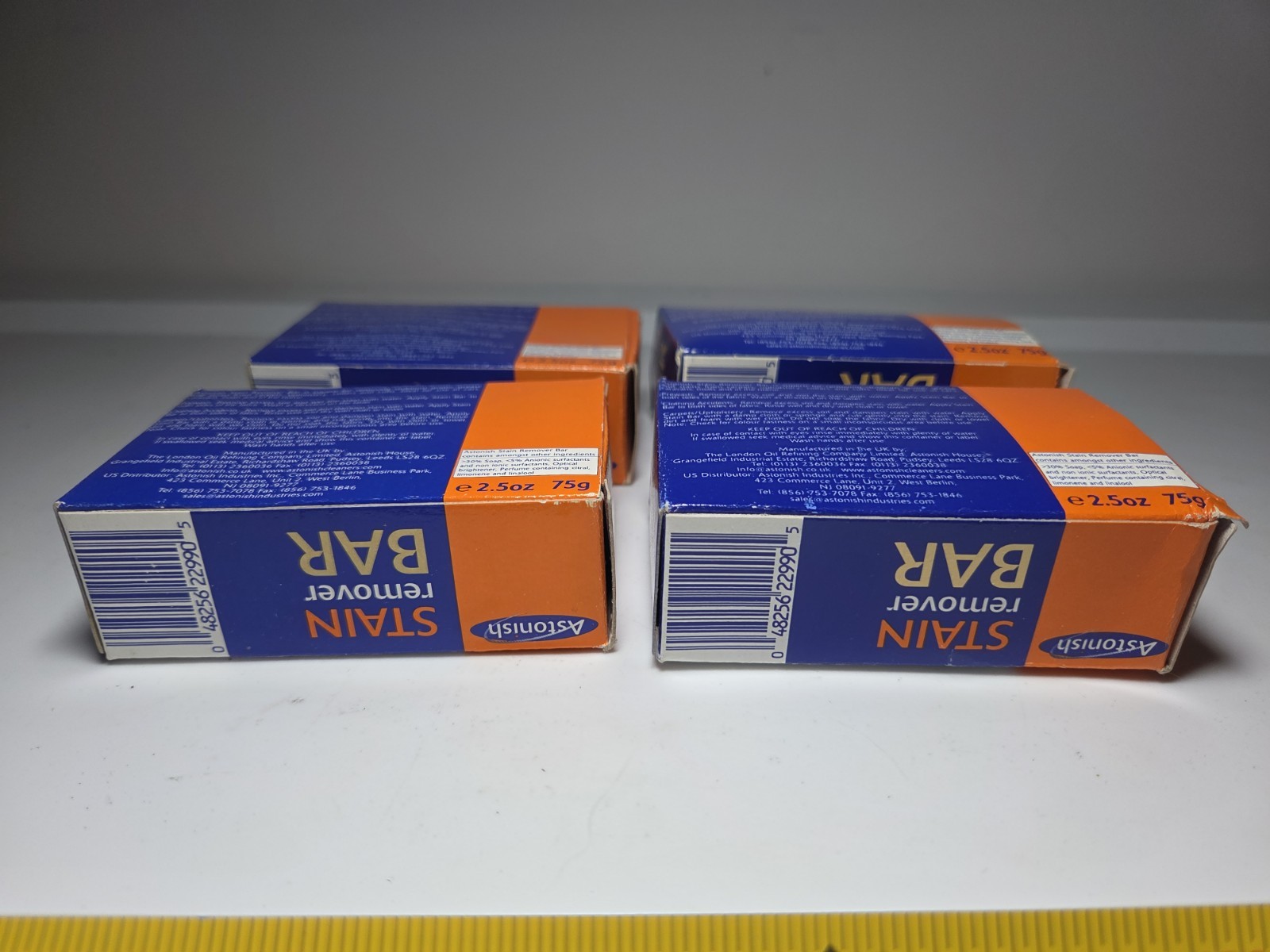 4-Pack Astonish Stain Remover Bar Clothes Carpet Laundry Pre-Wash 2.5oz 75g