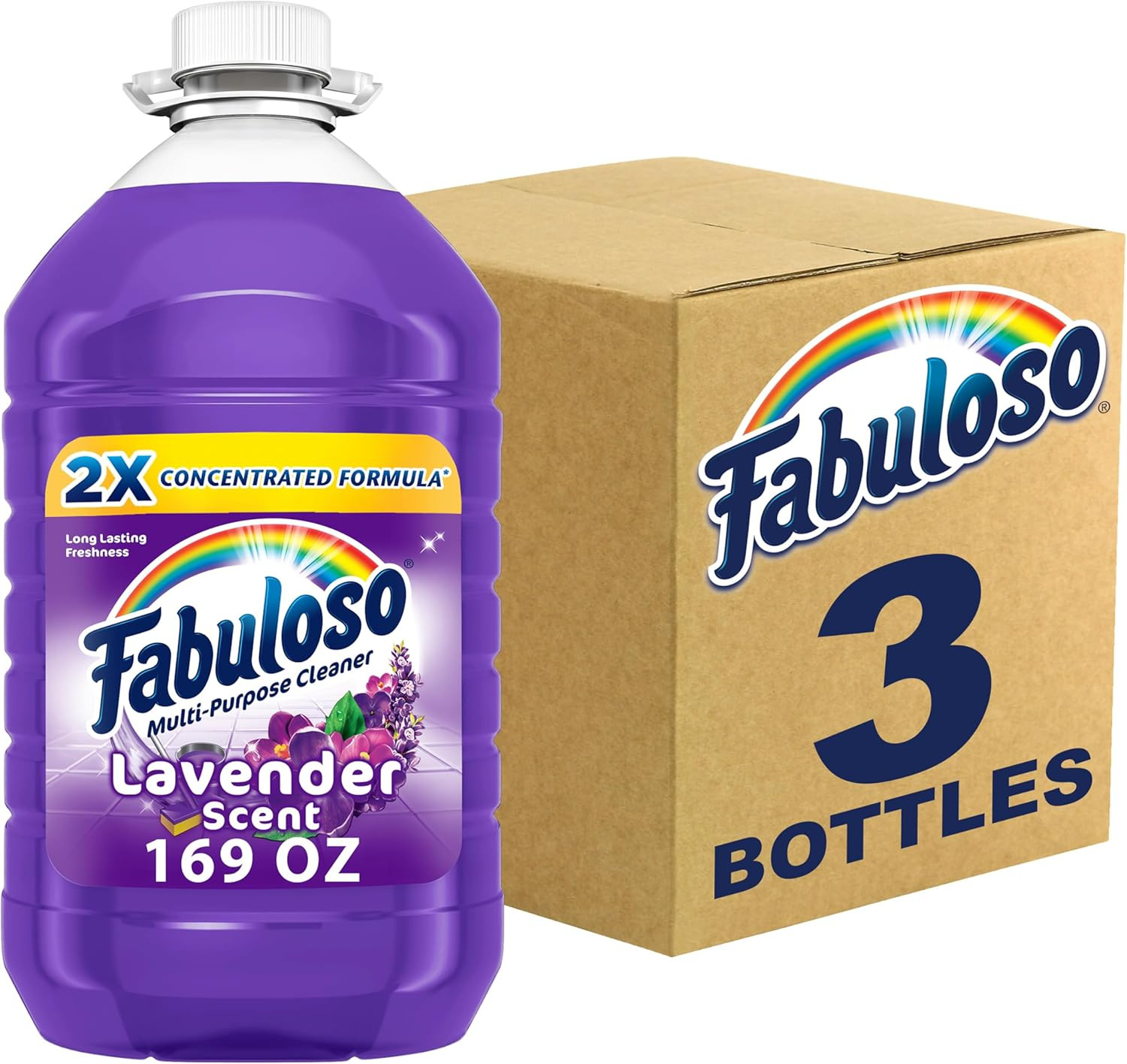 Multi-Purpose Cleaner 2X Concentrated, Lavender – 169 Fl Oz, 3 Count