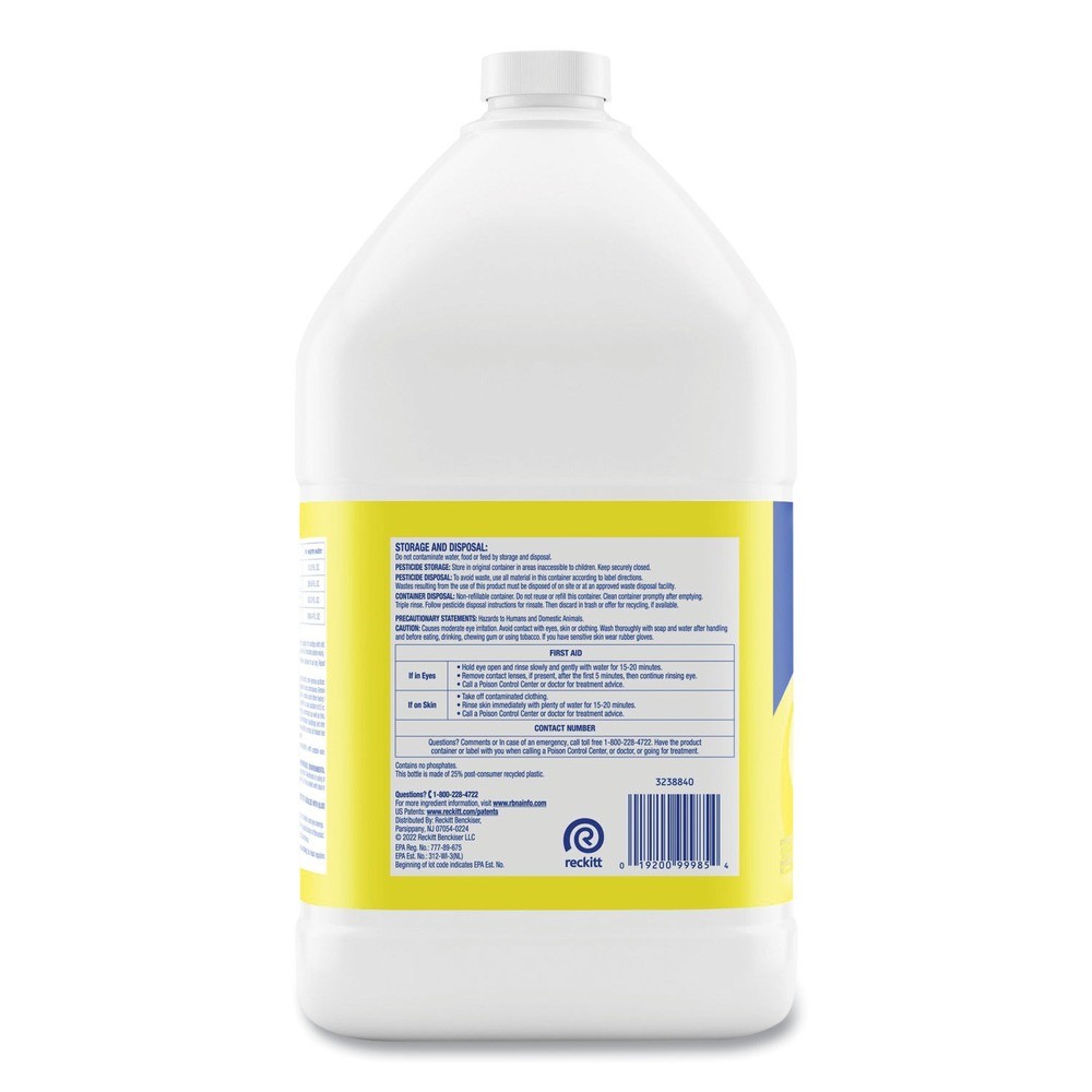 Professional LYSOL Brand 99985CT 128 oz Bottle Cleaner – Lemon (4/CT) New