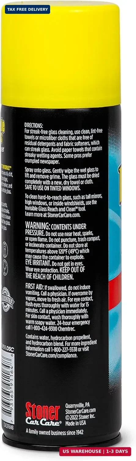 Invisible Glass 91164-6PK Premium Aerosol Glass Cleaner Spray for Car Windshield
