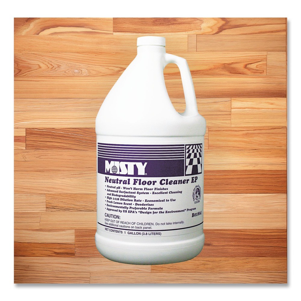 Misty 1033704EA 1-Gal Bottle Neutral Floor Cleaner EP – Lemon New