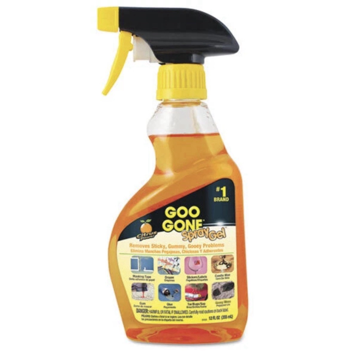 Goo Gone Spray Gel 12 Oz Fresh Citrus Scent (2 Bottles)
