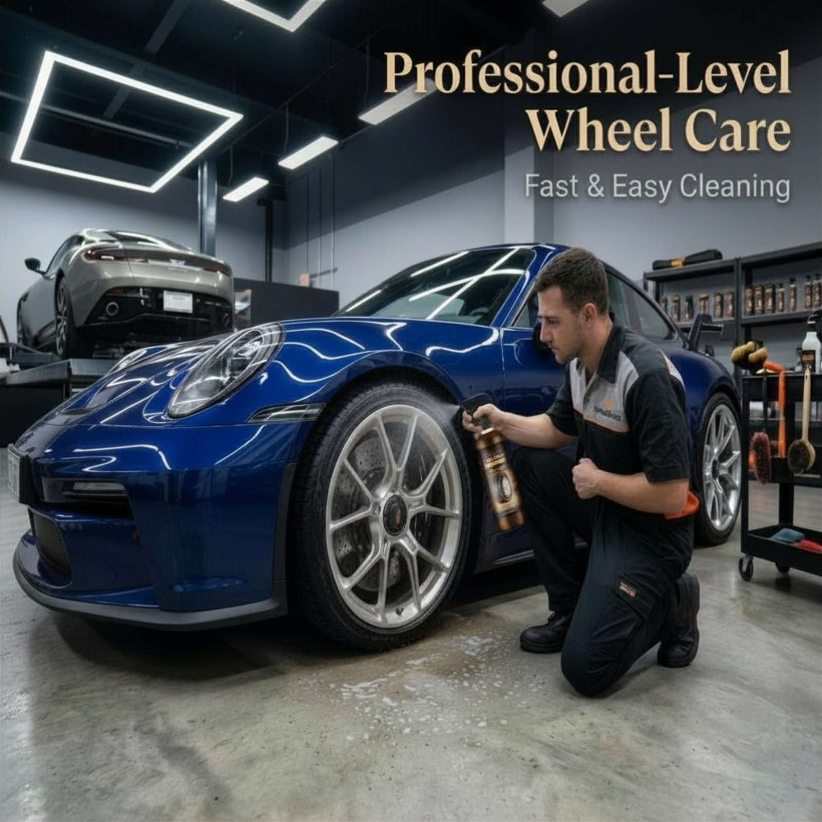 WheelBlaze Non-Acid Wheel Cleaner Spray – Brake Dust & Road Film Remover