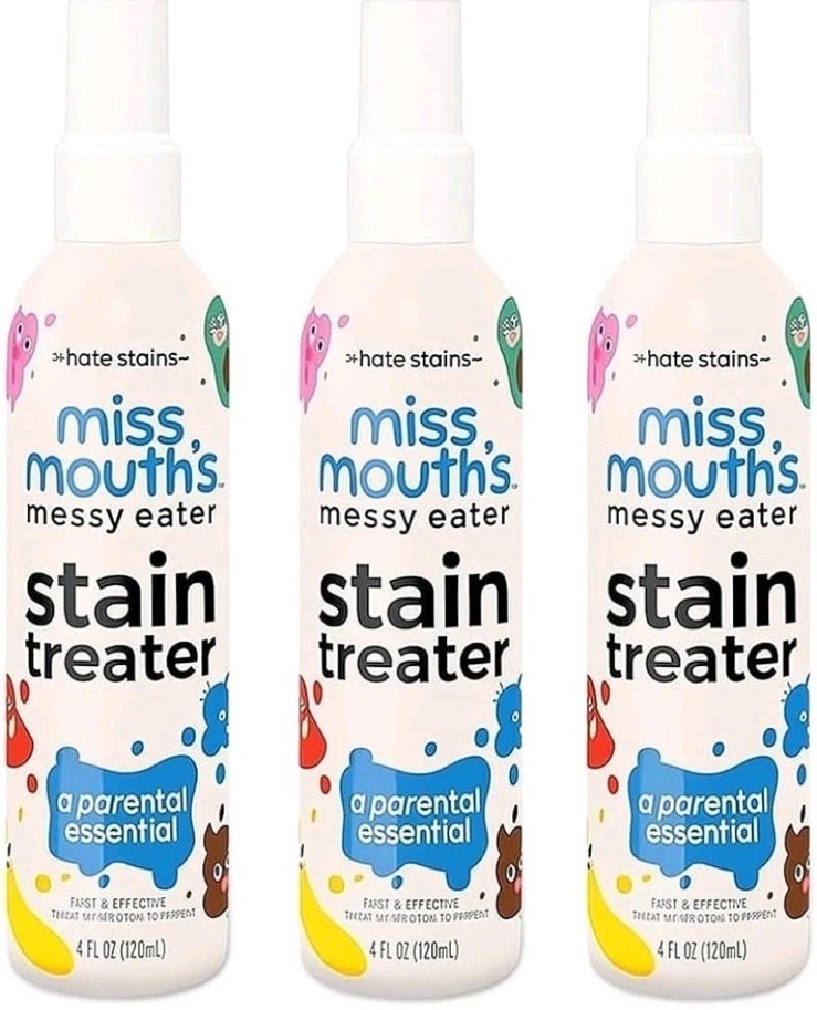 Miss Mouth’s Messy Eater Stain Treater Spray – 4oz – 3 Pack Stain Remover SEALED