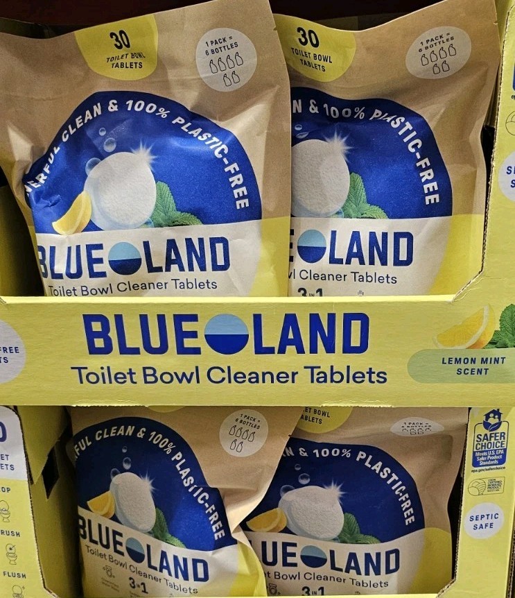 Blueland Toilet Bowl Cleaner Tablets, Lemon Mint, 30-count