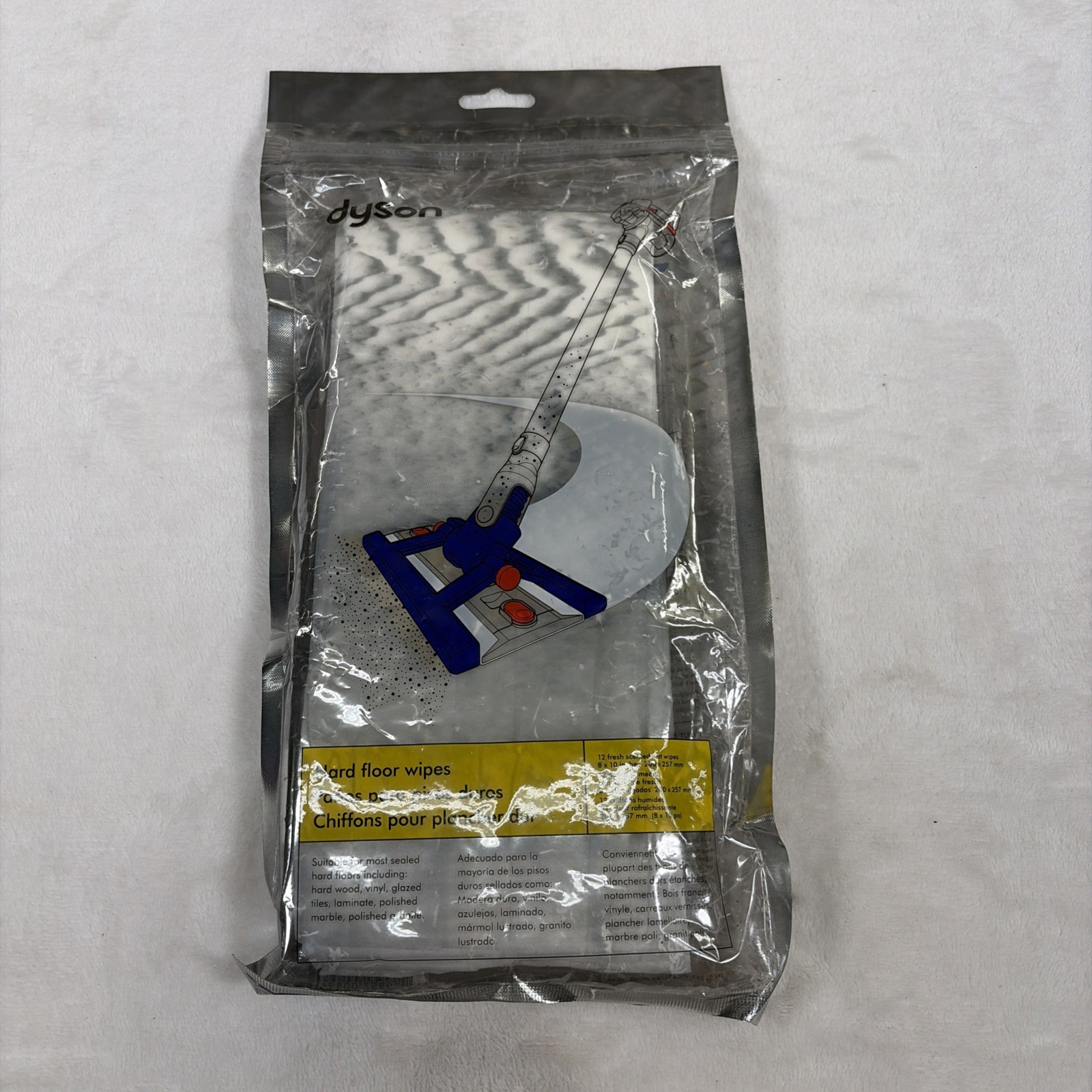 Dyson Hard Floor Wet Wipes DC 56 DC57 Lot of 3 3-Packs Sealed New Bnfts Charity