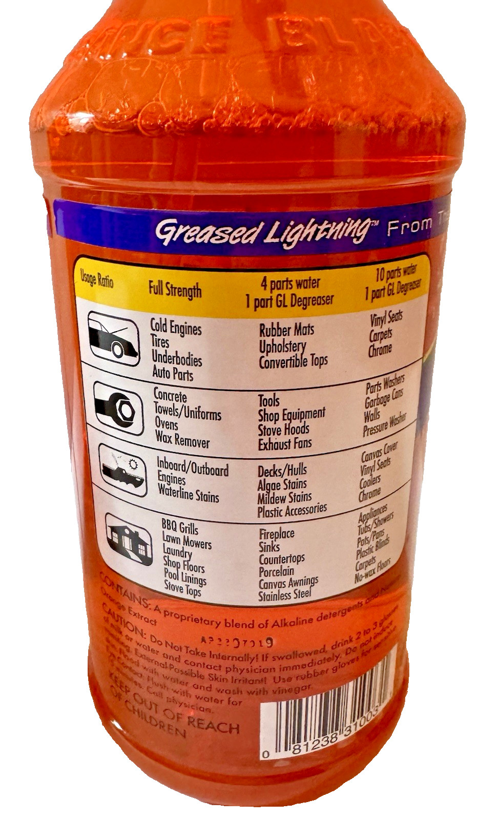 Greased Lightning 32 Ounces Citrus Liquid All-Purpose Cleaner, 2 Pack – New