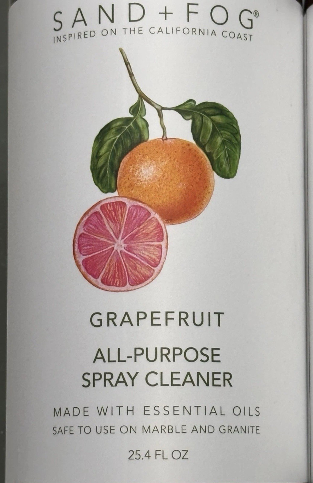 (2-Pack) SAND + FOG™ Plant-Based Kitchen REFRESHER & CLEANER ~ GRAPEFRUIT
