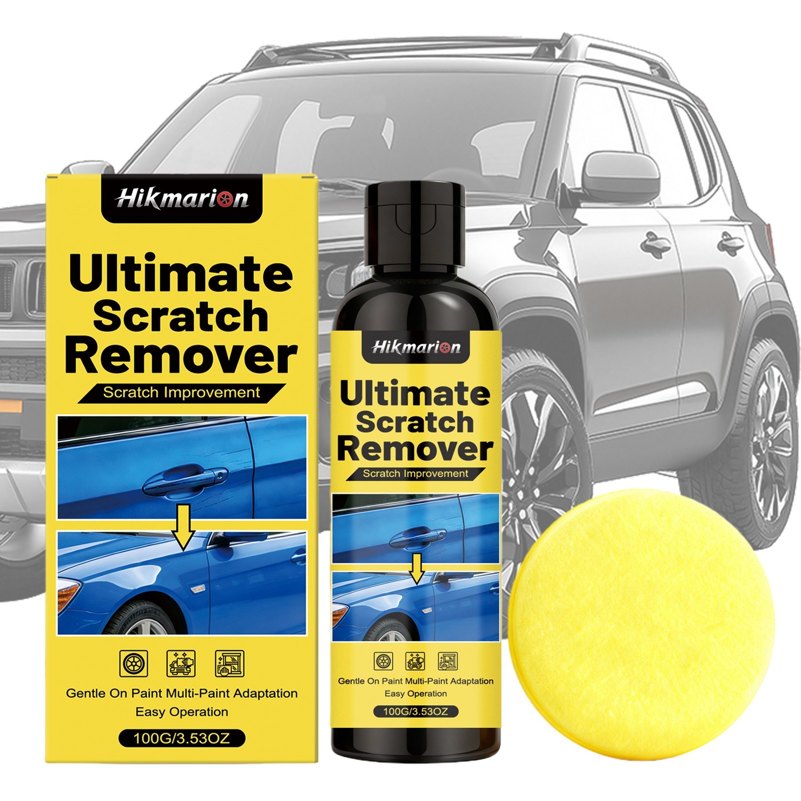 NanoPolix Scratch Remover – Eliminate All Car Scratches In 60 Seconds, Nano Poli