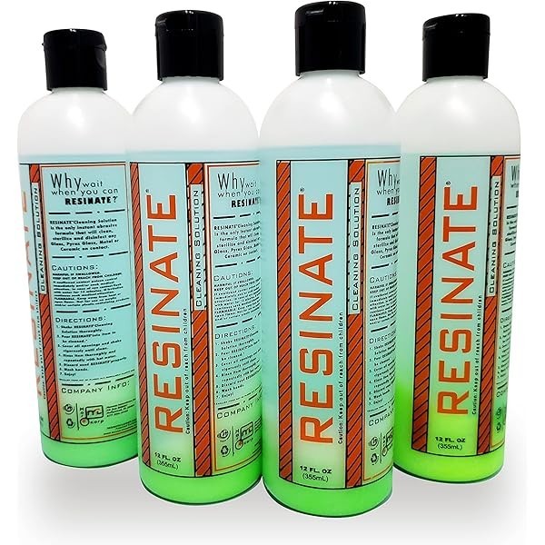 2-Pack Resinate Green Flower Glass Cleaner, 12oz Each