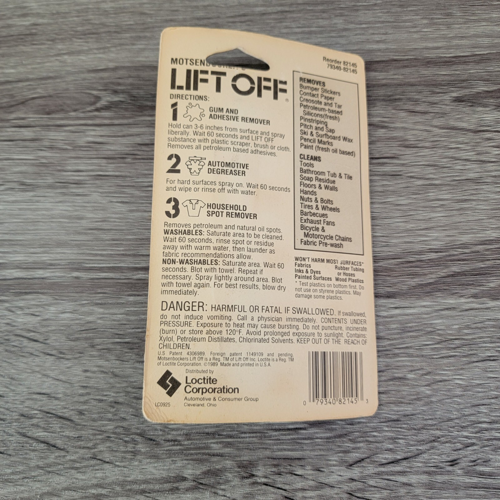 Motsenbockers’s Lift Off 123 3 Cleaners in 1 Removes Gum Stickers Stains 1oz