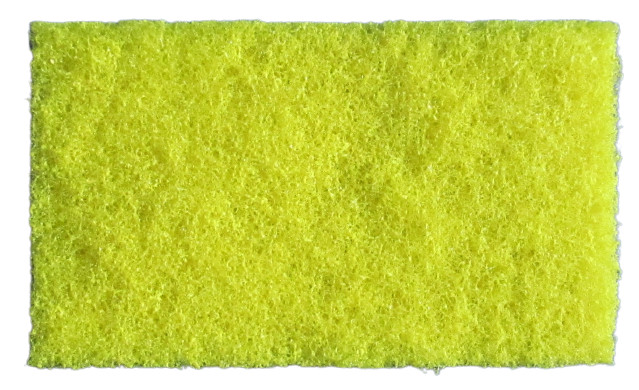 10-60 Yellow Industrial Light Duty Cleaning Scouring Pad Pot Griddle Bathroom