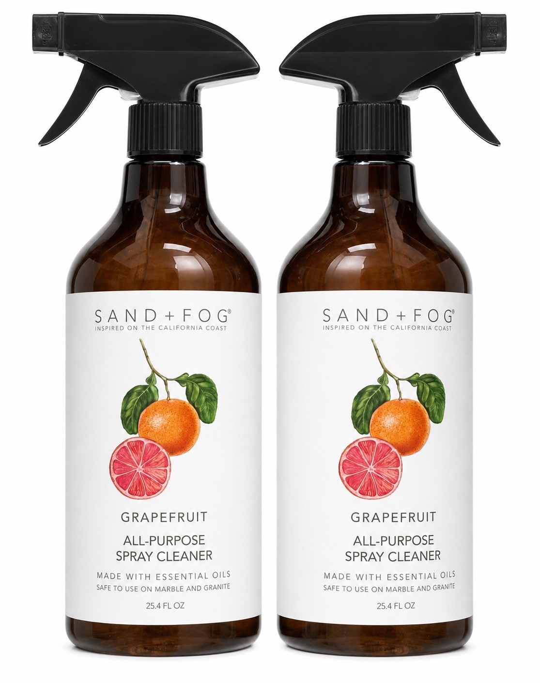 (2-Pack) SAND + FOG™ Plant-Based Kitchen REFRESHER & CLEANER ~ GRAPEFRUIT