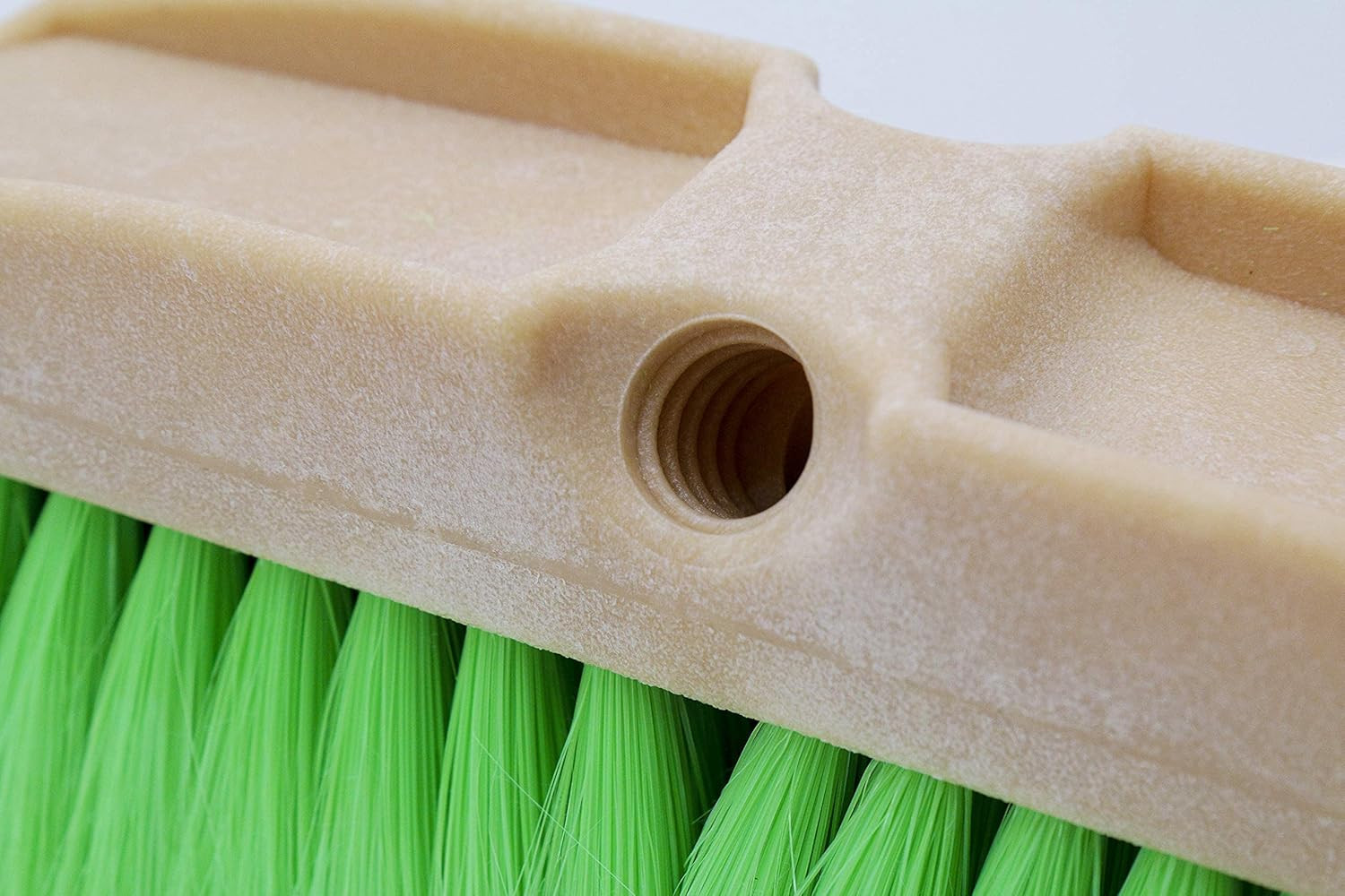 Green Obround Flow through Scrub Brush for Cleaning-Car Wash Brush with Very Sof