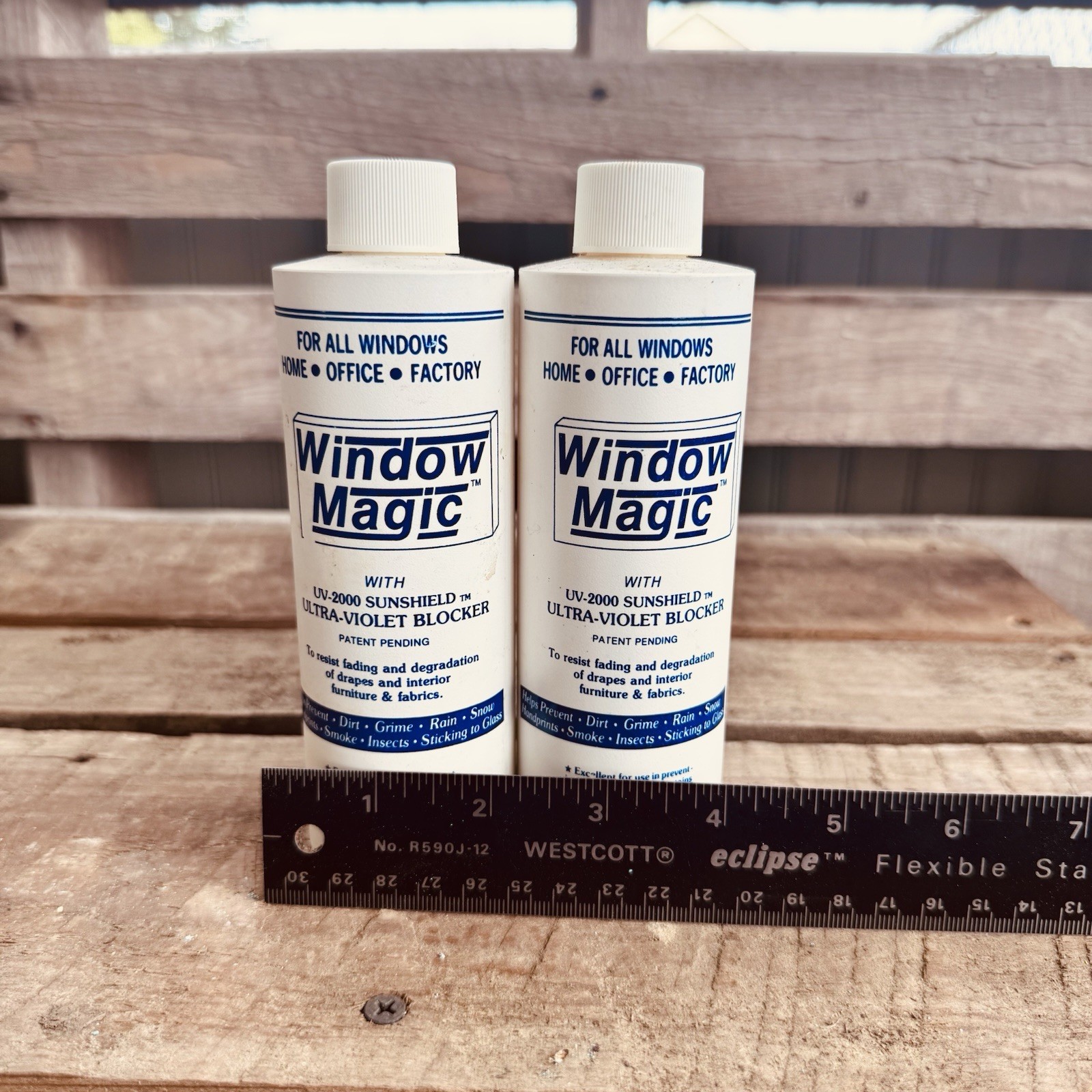 Window Magic By Howe Chemical Inc (2) 8oz Bottles 1 Unopened 1 Half Full
