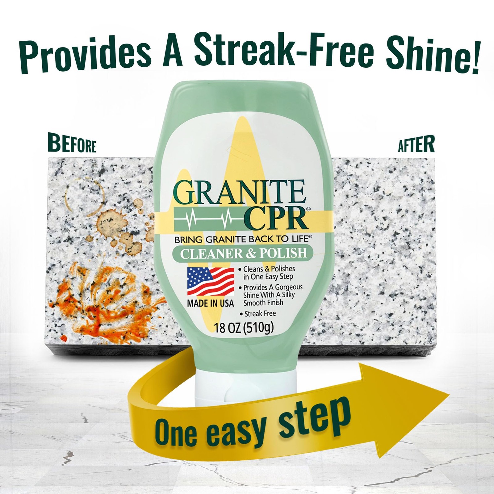 Granite Cleaner & Polish Can Be Used Daily On Granite, Marble, Quartz & Coria…