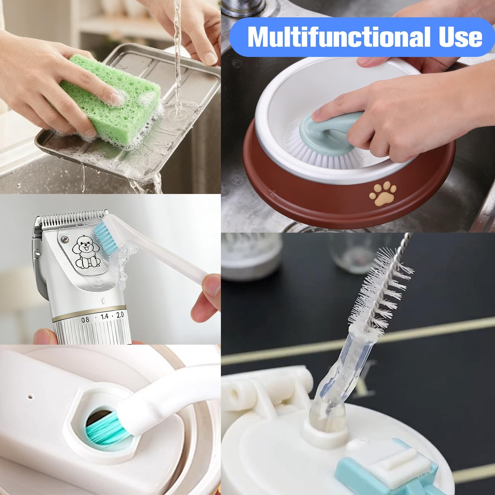 Water Fountain Cleaning Kit,Dog and Cat Water Fountain Cleaner Brushes Kits,P…