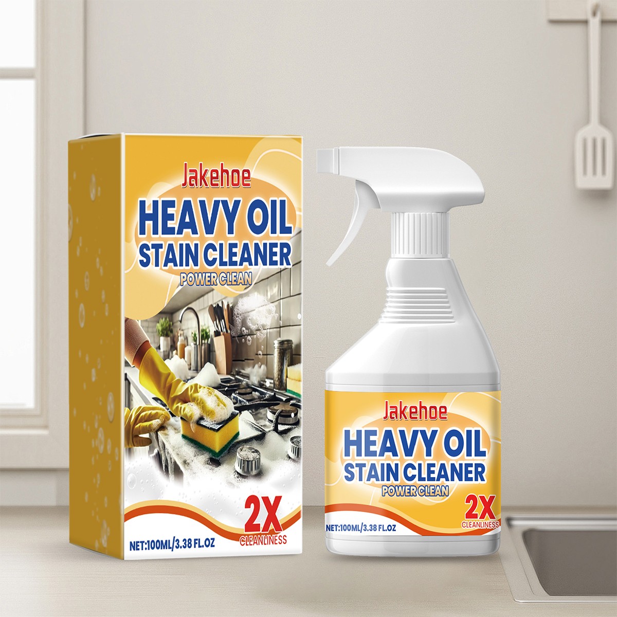 Kitchen Spray Cleaner and Degreaser for Kitchens Countertops 3.4oz