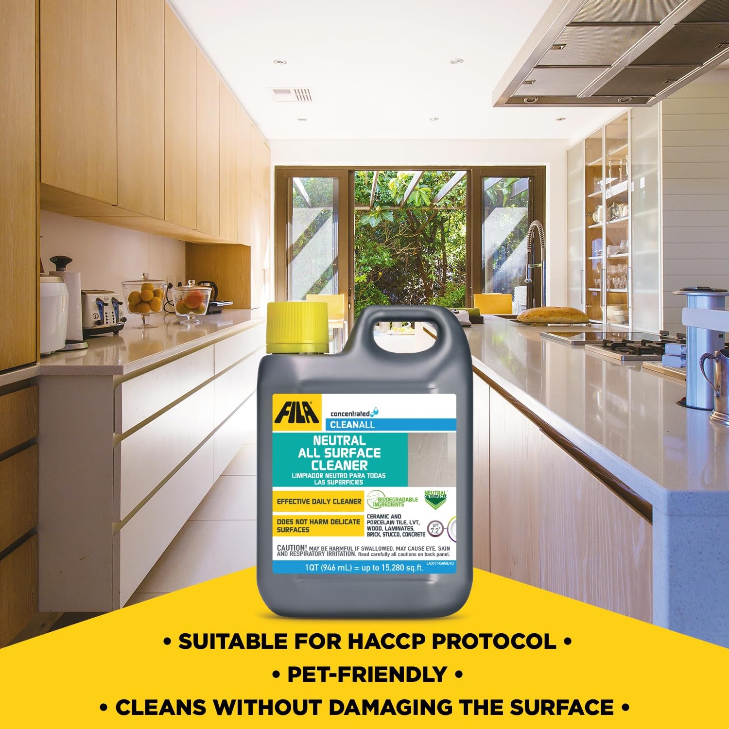 Concentrated Neutral All-Purpose Cleaner – 40 Washes, 1 QT Surface Care