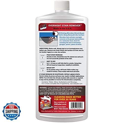 Overnight Stain Remover for Cleaning Oil Stains on Concrete, Driveway, Pavers