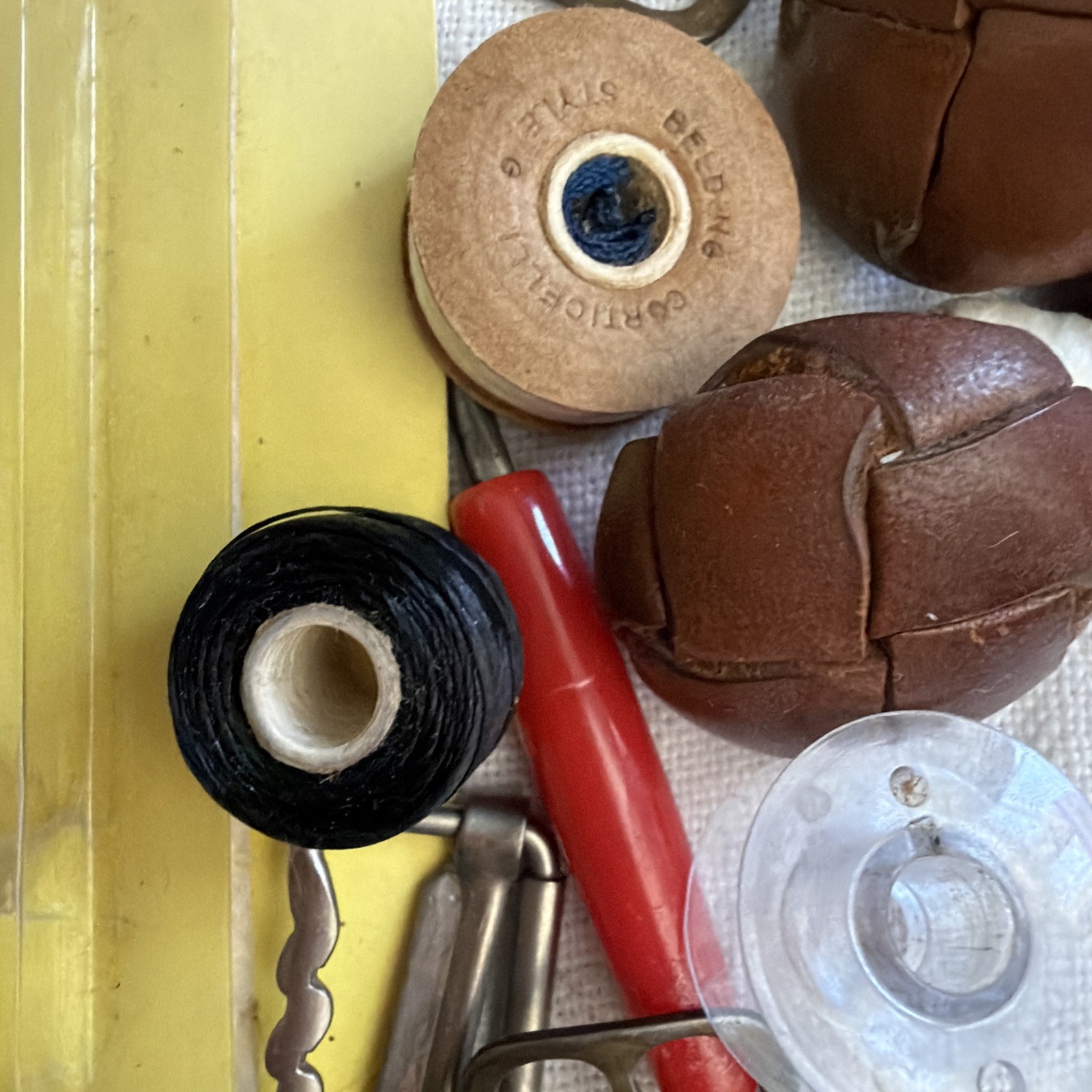 Vintage Faultless Hot Iron Cleaner Leather Buttons Silk Yarn Bias Ripper Sew LOT