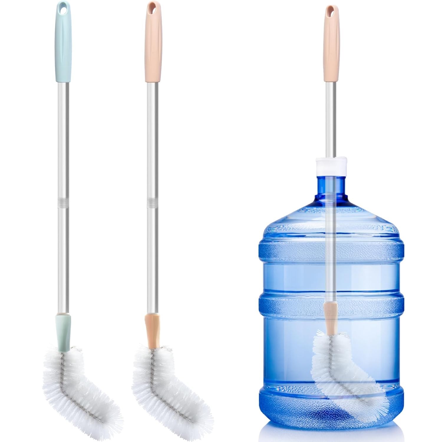 Bendable Long Water Bottle Cleaning Brush 2 Pack 28inch Nylo Bristle Water