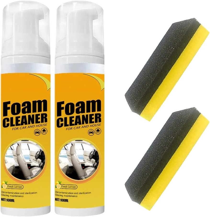 Multi-Functional Foam Spray Cleaner for Car Interiors & Household Surfaces