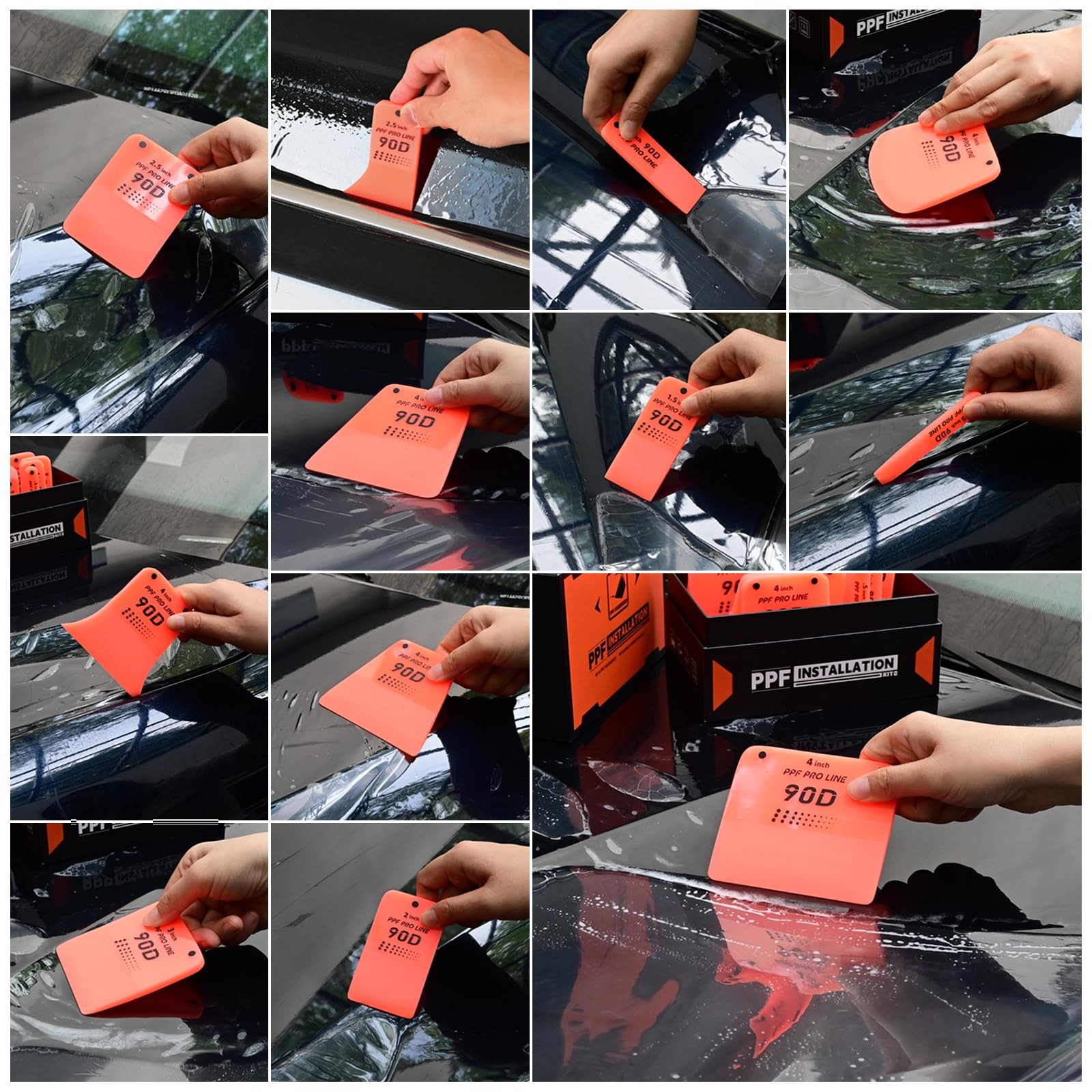 14PCS PPF Squeegee in Various Shapes, Magnetic PPF Tools for The Front Bumper…