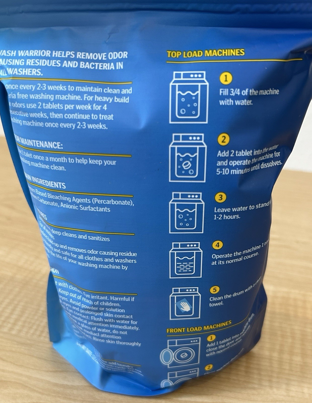 Washing Machine Cleaner Tablets 24 Pack, 12 Month Supply Of Cleaner Tablets