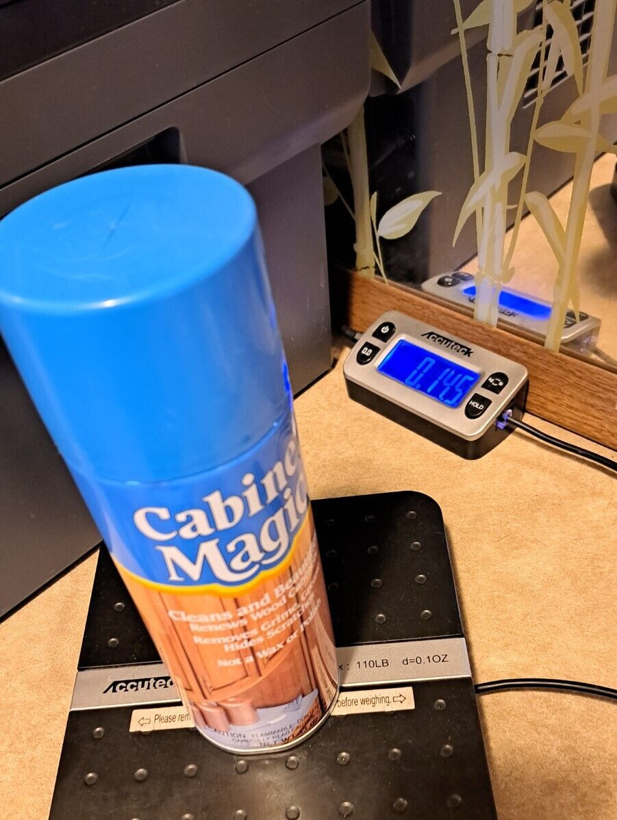 Lot of 2 Vintage Cabinet Magic Wood Cabinet Cleaner 13oz Aerosol Can ~95% Full