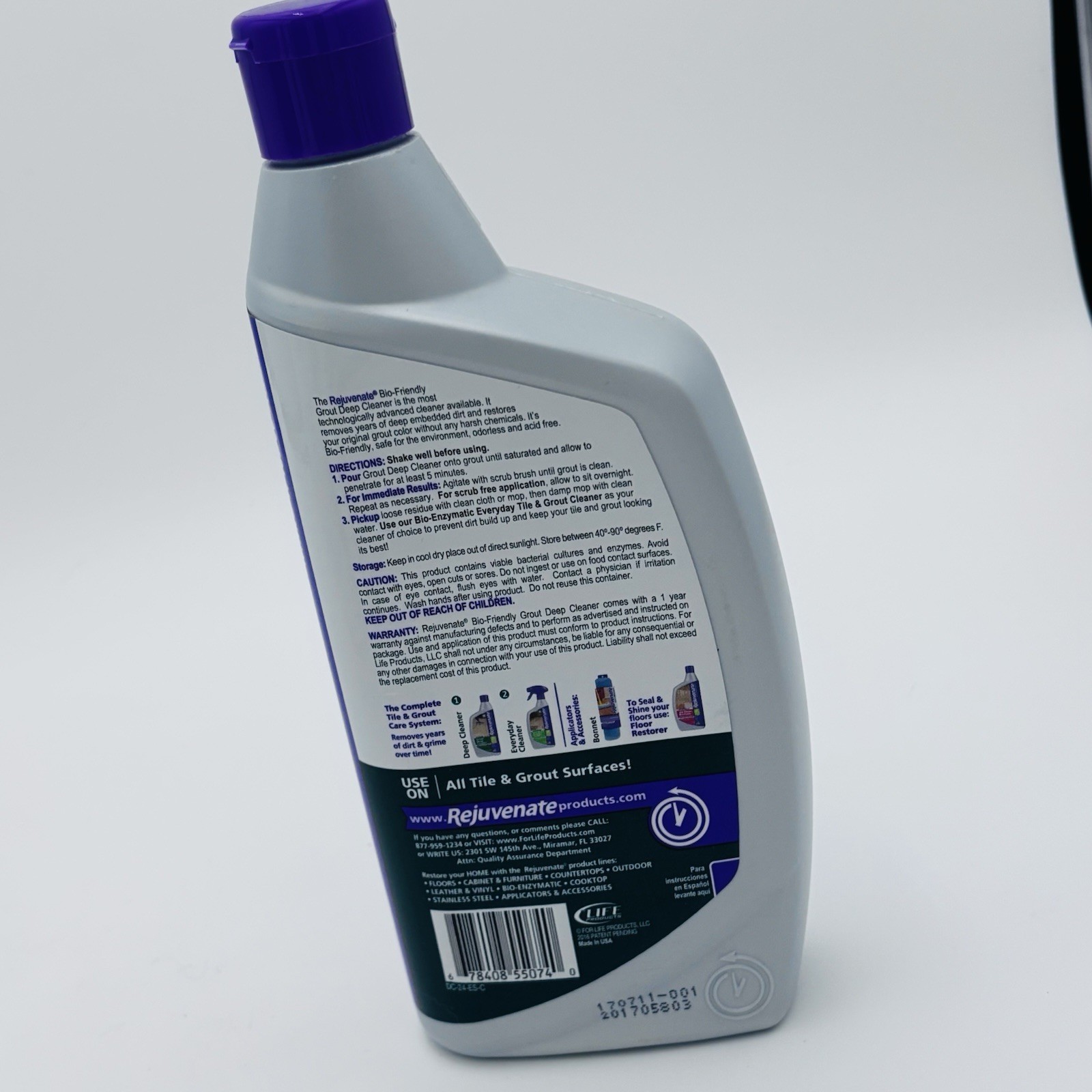 Rejuvenate Grout Deep Cleaner 24 Fl oz Liquid New Unopened No Scent Non-toxic