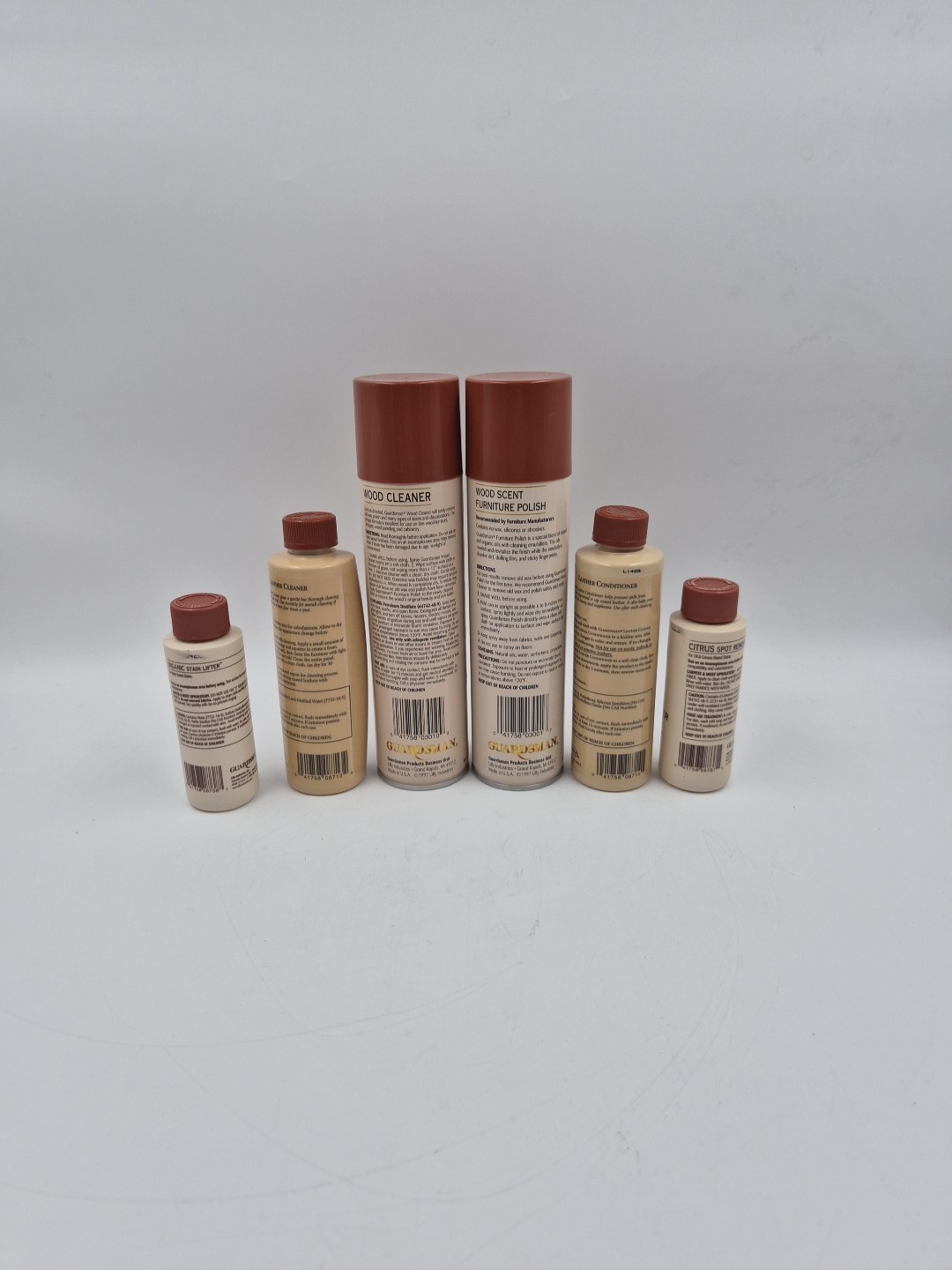 Guardsman Fine Furniture Care Kit Polish Spot Remover Leather Cleaner Open Box