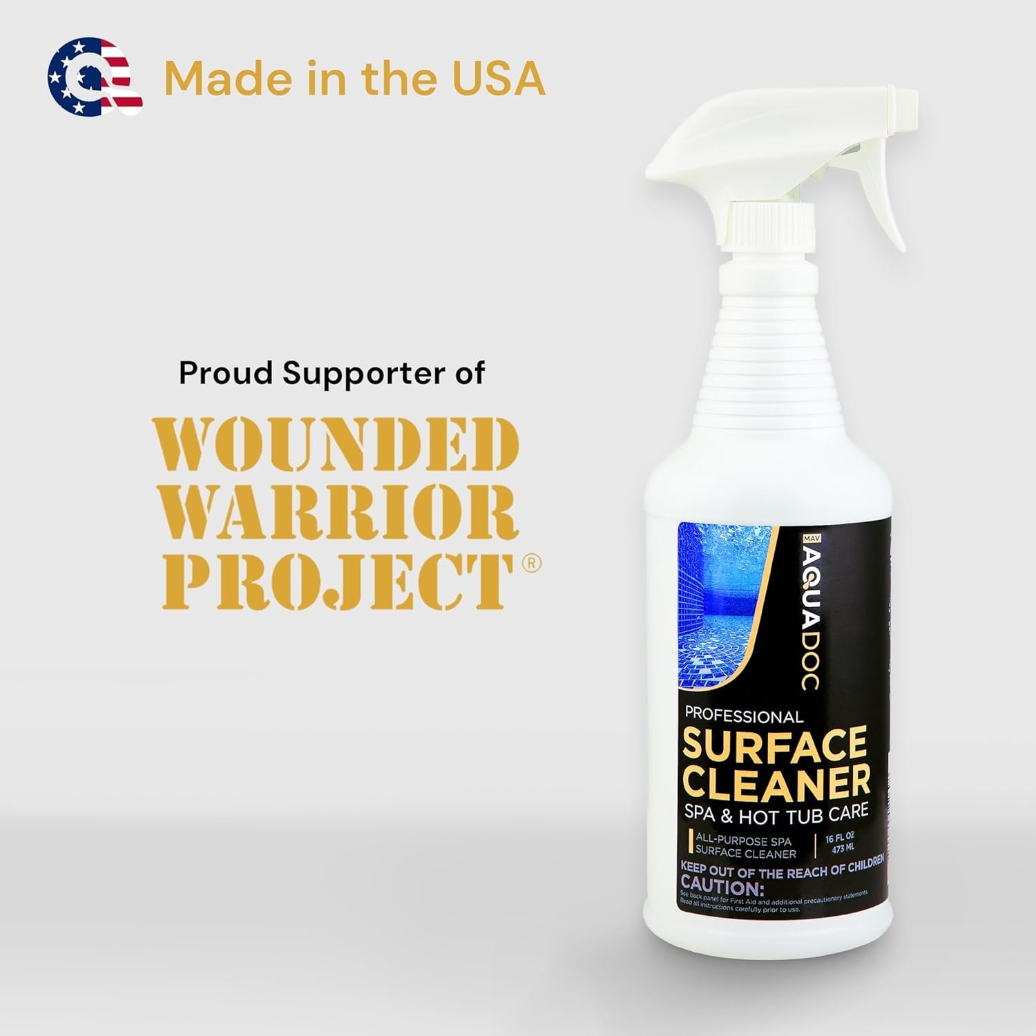 All-Purpose Hot Tub Cleaner Spray 16oz – Effective Fiberglass Surface Care