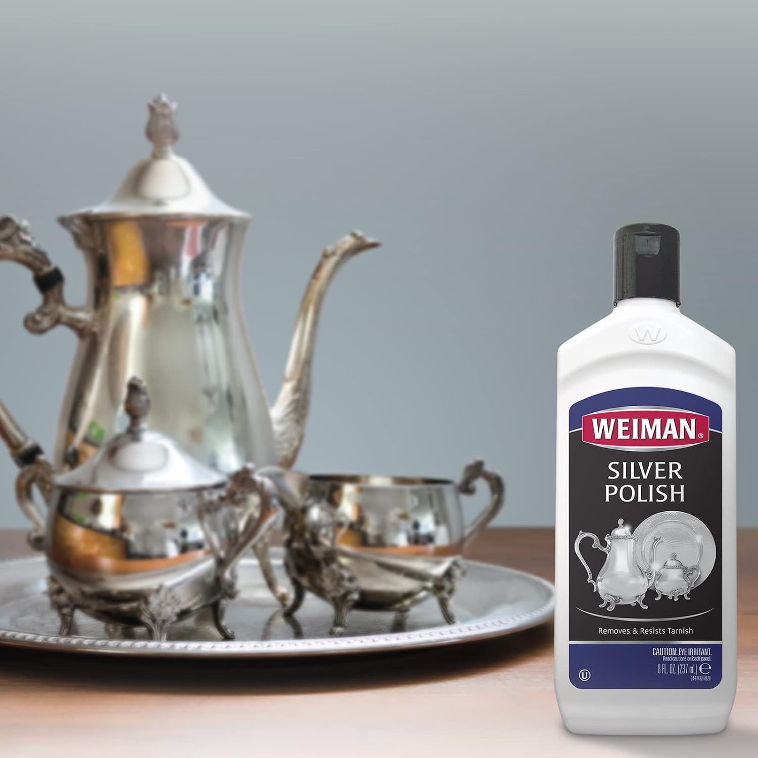 Silver Cream Cleaner 3-in-1, Anti-Tarnish Technology, Safely Clean, Polish, S…